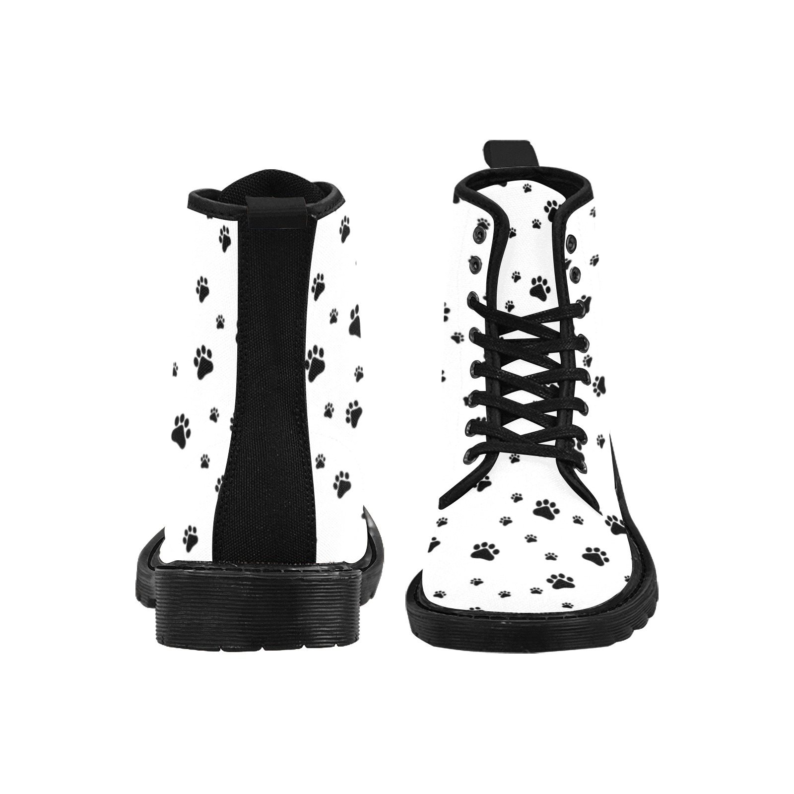 Paws White by Fetishworld Martin Boots for Men (Black) (Model 1203H)