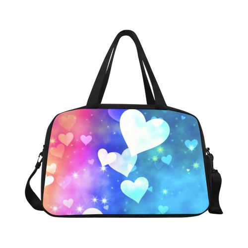 Dreamy Love Heart Sky Background Fitness Handbag (Model 1671)