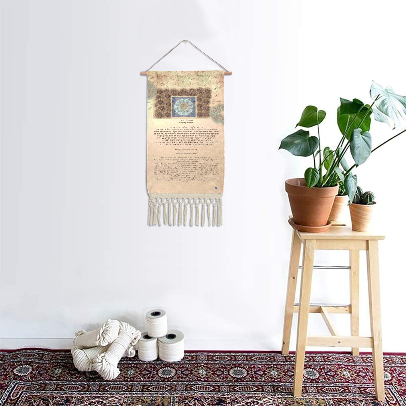 9th month-10x19-2 Linen Hanging Poster