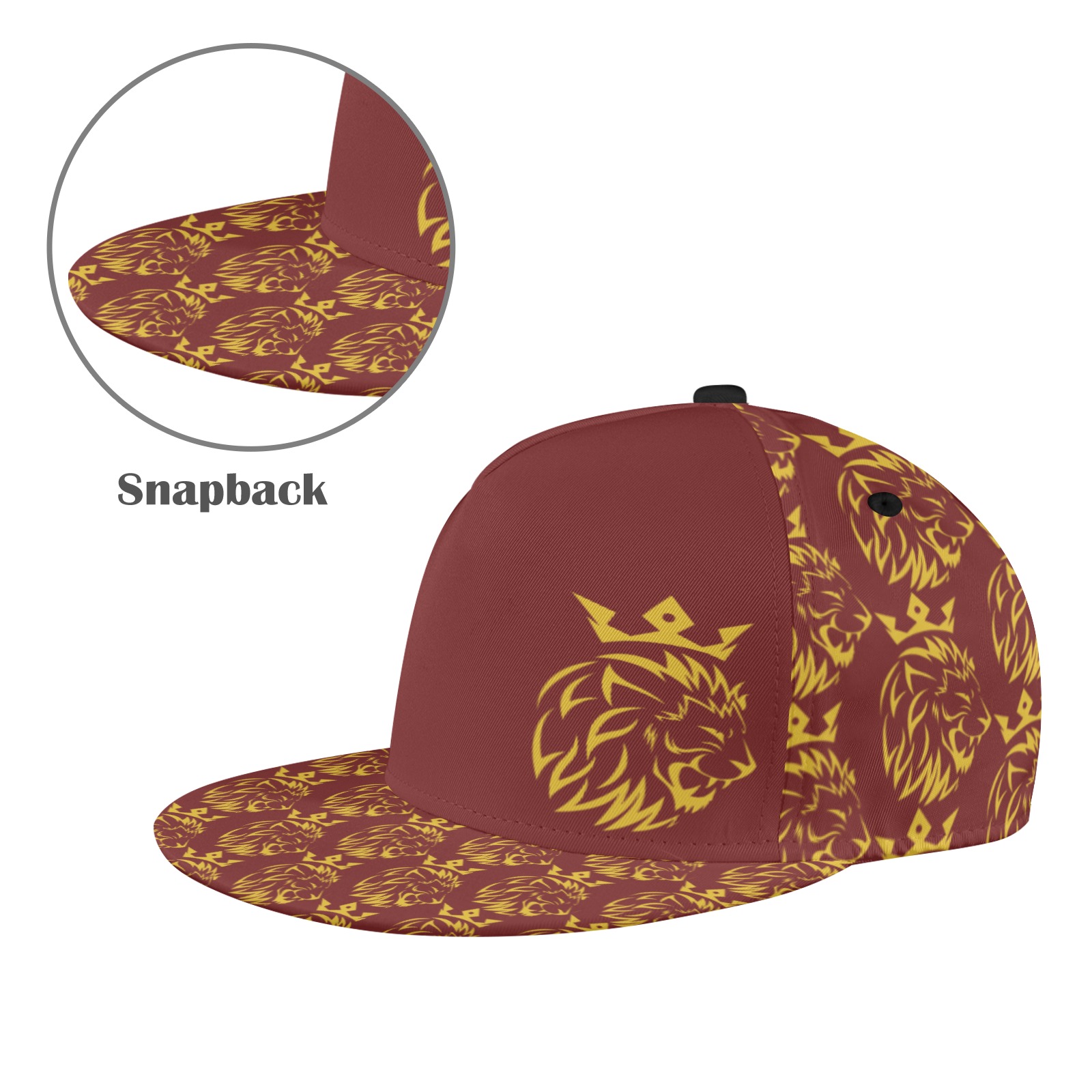Freeman Empire Hat (Burgundy) All Over Print Snapback Hat
