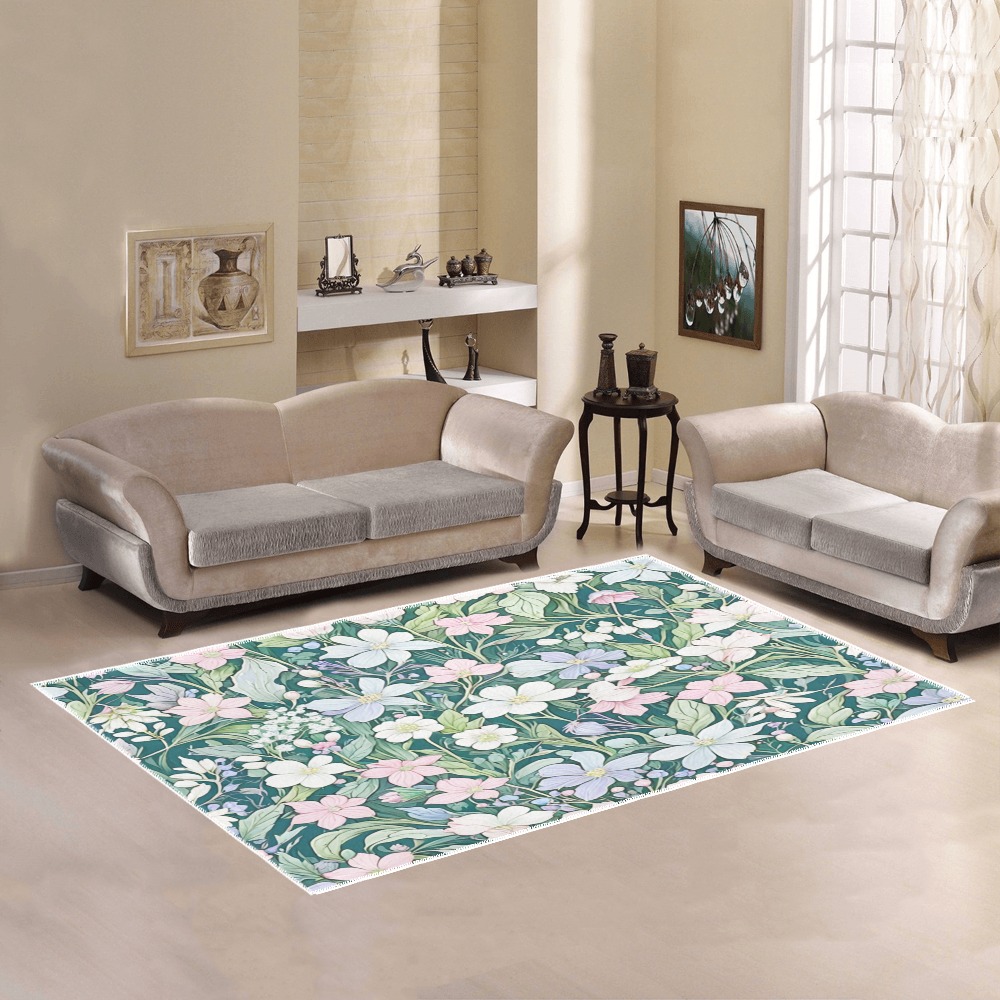 Fabulous Florals 24 Area Rug7'x5'