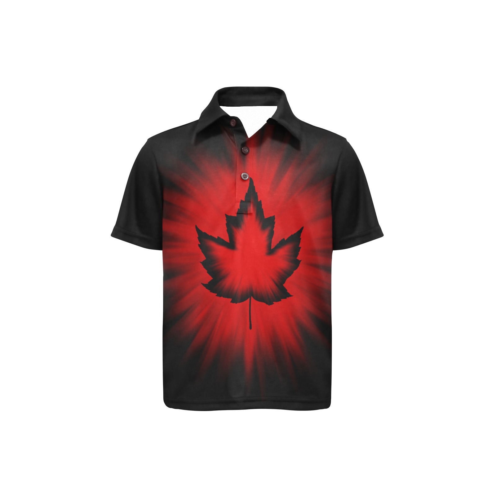 Canada Team Kid's Golf Shirts Little Boys' All Over Print Polo Shirt (Model T55)