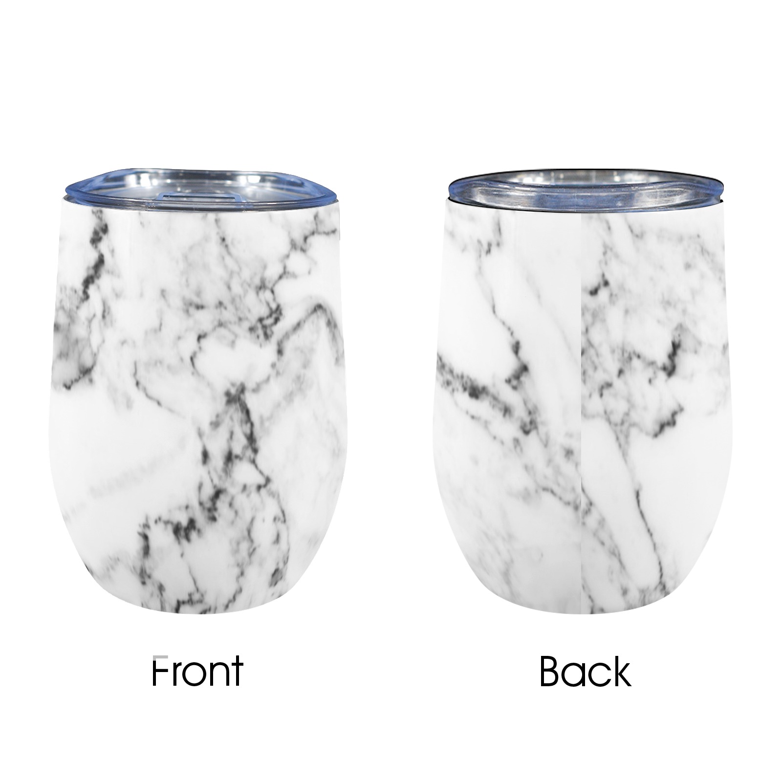 white marble wall texture background cup 12oz Wine Tumbler