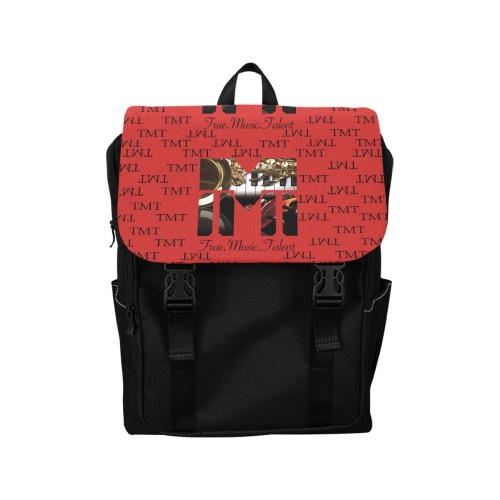 TMT Red Casual Shoulders Backpack (Model 1623)