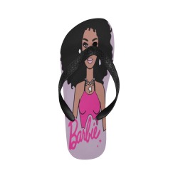 Afro Barbie Slippers Adults Flip Flops for Men/Women (Model 040)