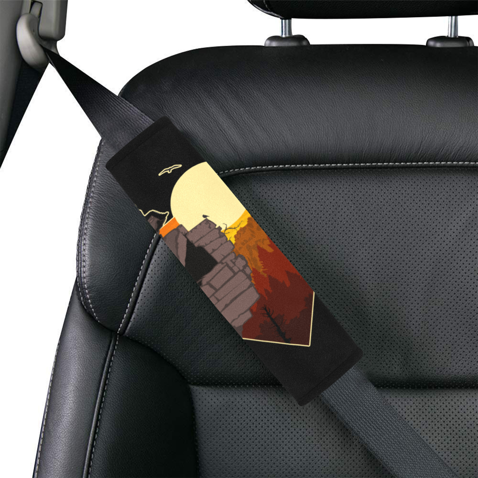 Edge Of The Wild Car Seat Belt Cover 7''x10''