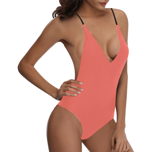 ELEGANCIA Sexy Lacing Backless One-Piece Swimsuit (Model S10)