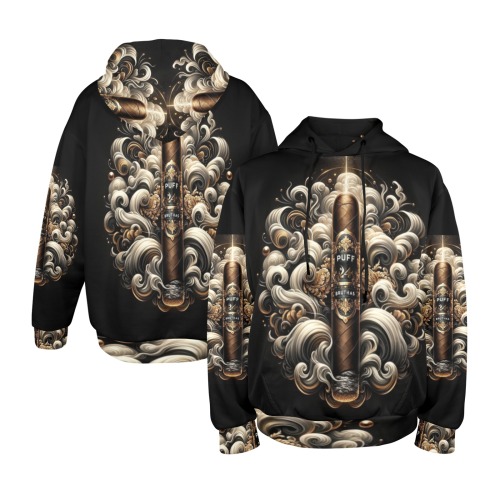 PB Black smoke Men's All Over Print Hoodie (Model H61)