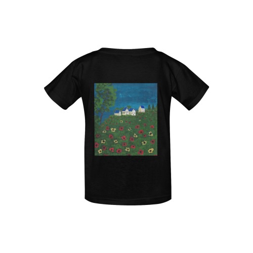 The Field of Poppies Kid's  Classic T-shirt (Model T22)