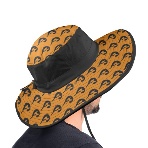 Loin Hooks Wide Brim Bucket Hat