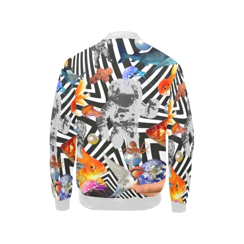 POINT OF ENTRY 2 Kids' All Over Print Bomber Jacket (Model H40)