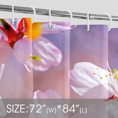 Sakura flowers. The festival of life and youth. Shower Curtain 72"x84"