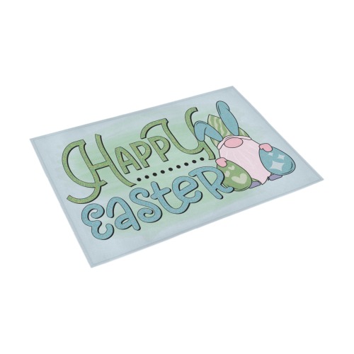 Happy Easter Gnome 02 Azalea Doormat 30" x 18" (Sponge Material)