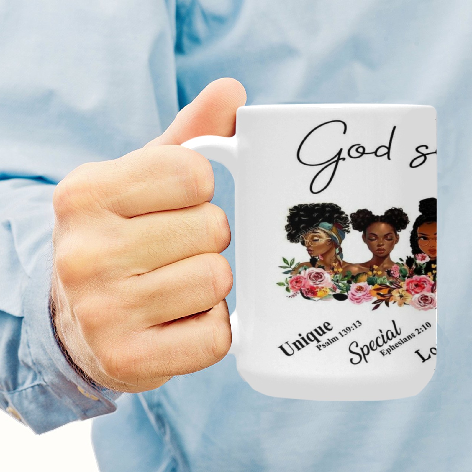 God says Mug Custom Ceramic Mug (15oz)