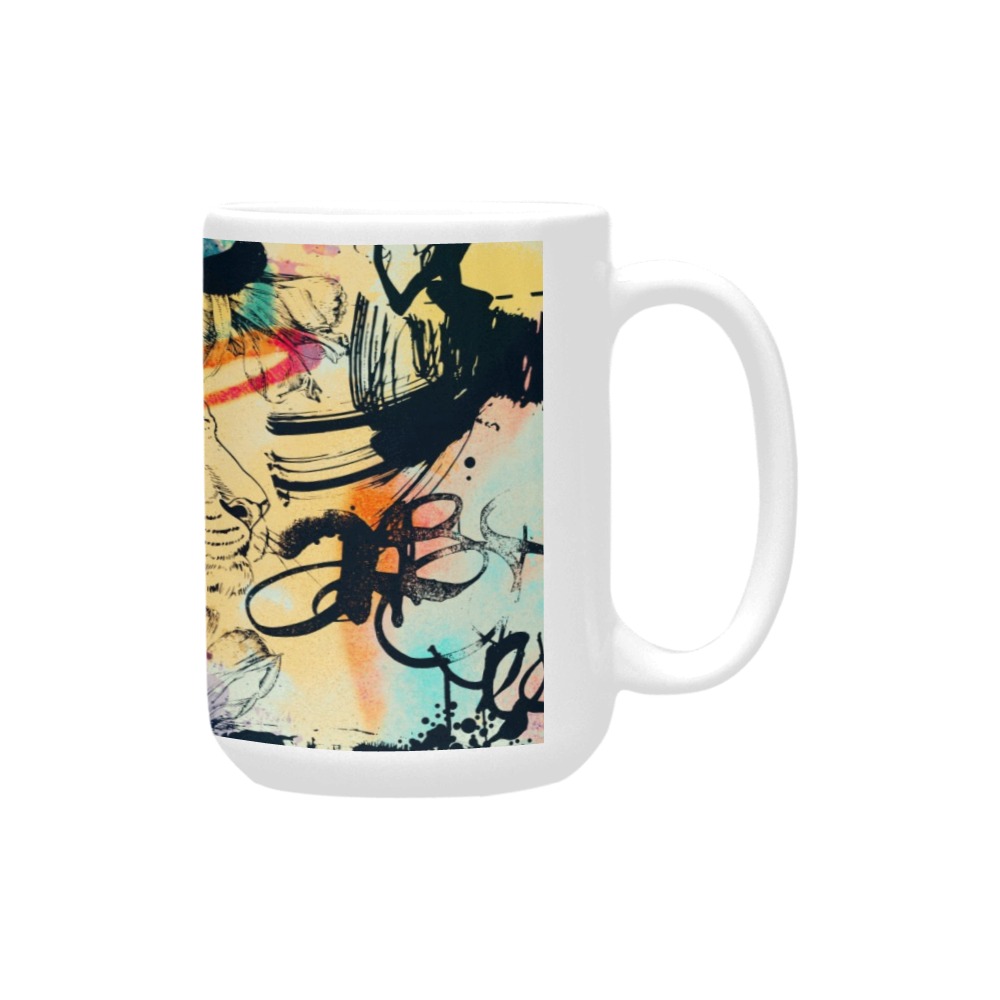 Graffiti-colorful Custom Ceramic Mug (15OZ)