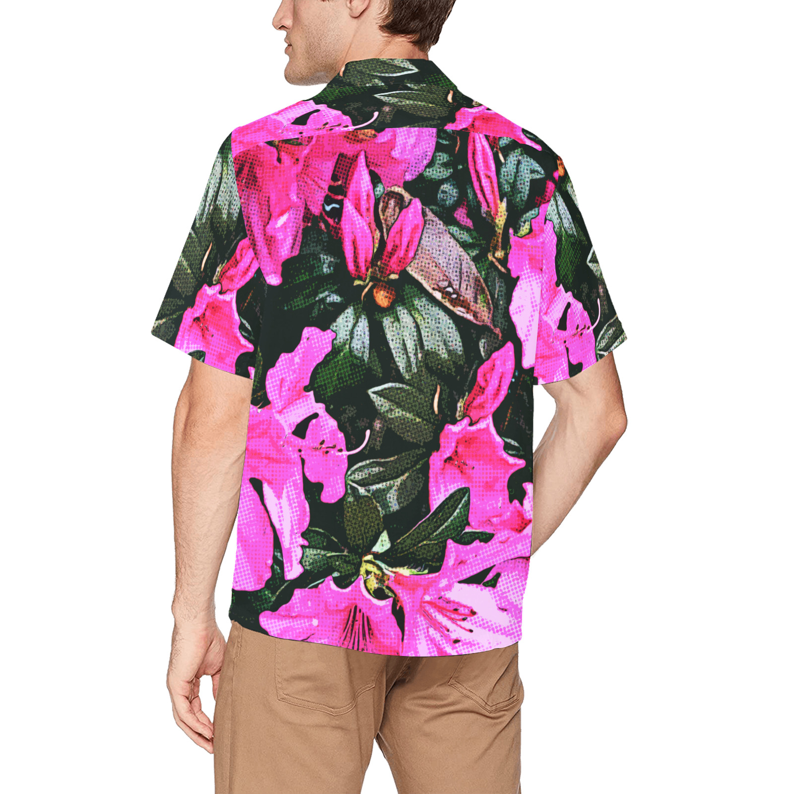 Azaleas 6082 Hawaiian Shirt with Chest Pocket (Model T58)