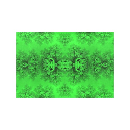 New Spring Forest Growth Frost Fractal Placemat 12’’ x 18’’ (Six Pieces)