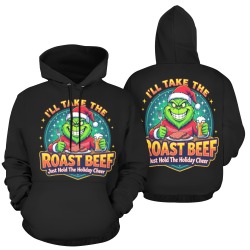Grinchy Bigfoot I’ll Take The Roast Beef (BK) All Over Print Hoodie for Men (USA Size) (Model H13)