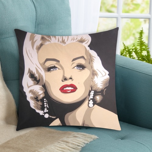 Classic Marilyn Custom Zippered Pillow Cases 18"x18" (Two Sides)