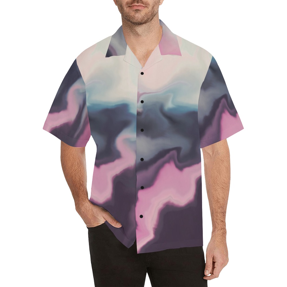 Abstract liquid waves U Hawaiian Shirt (Model T58)