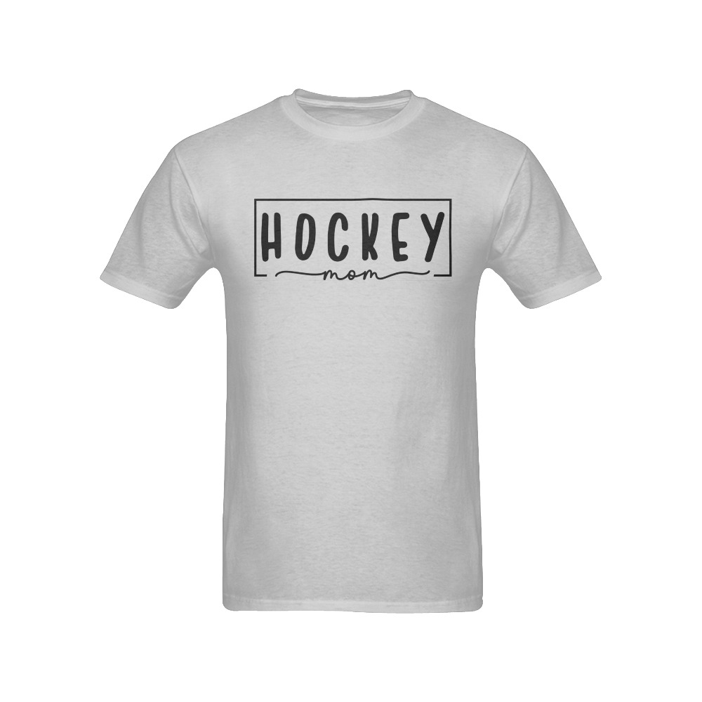 Hockey Mom-01 Men's T-Shirt in USA Size (Front Printing Only)