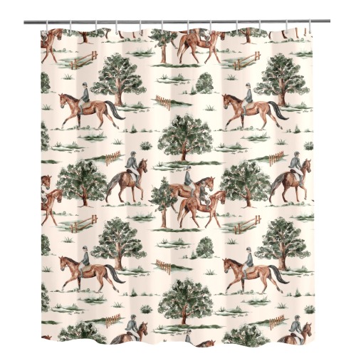 Horses Shower Curtain 72" x 84"