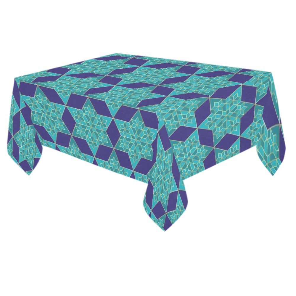 star (19) Cotton Linen Tablecloth 60"x 84"