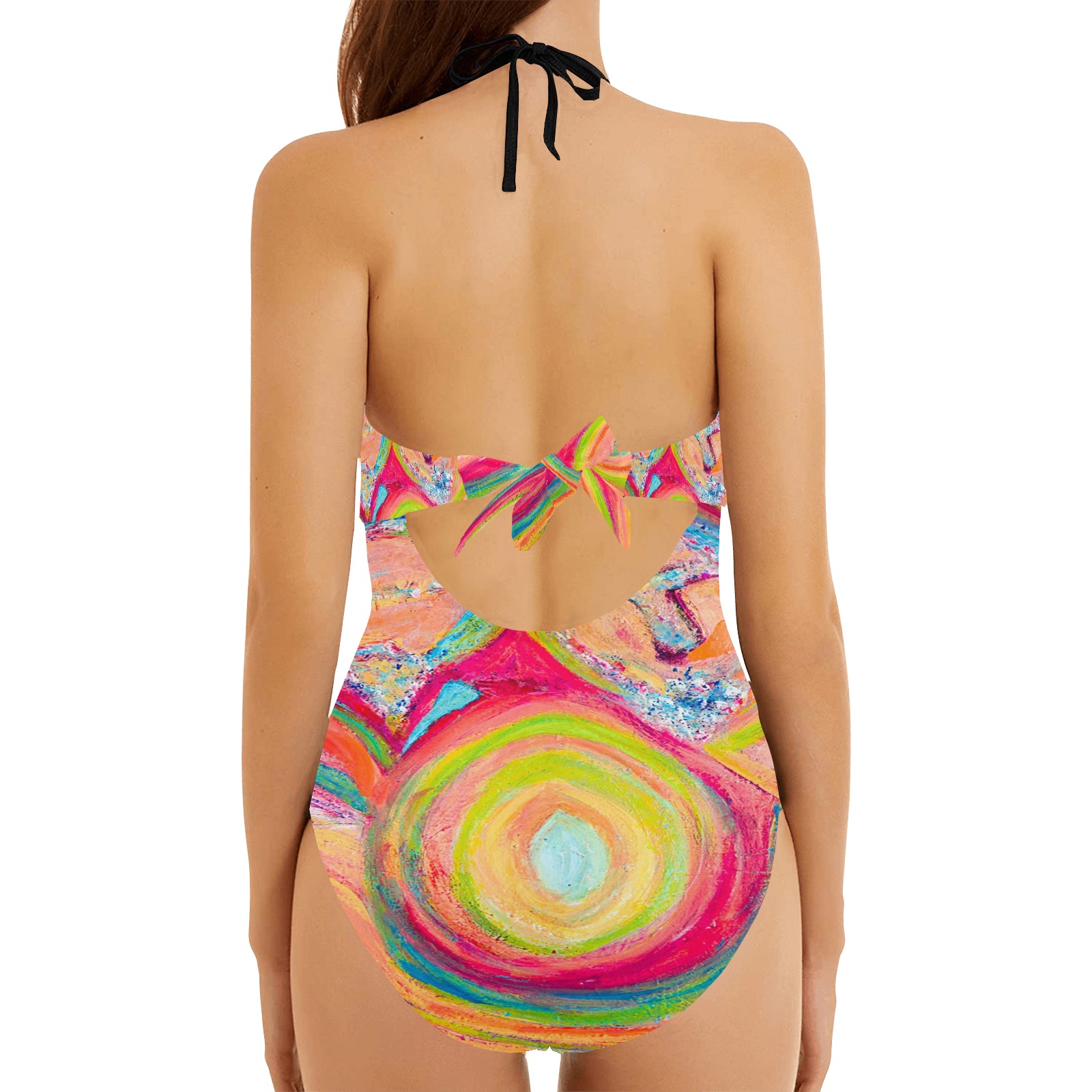 Vigor Collection Backless Hollow Out Bow Tie Swimsuit (Model S17)
