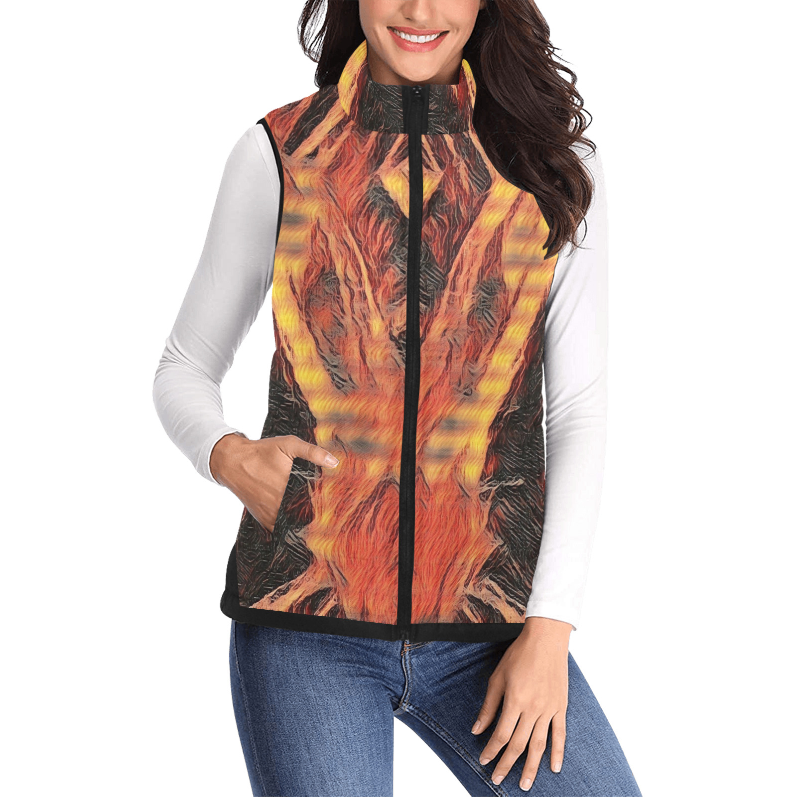 lul33 Women's Padded Vest Jacket (Model H44)