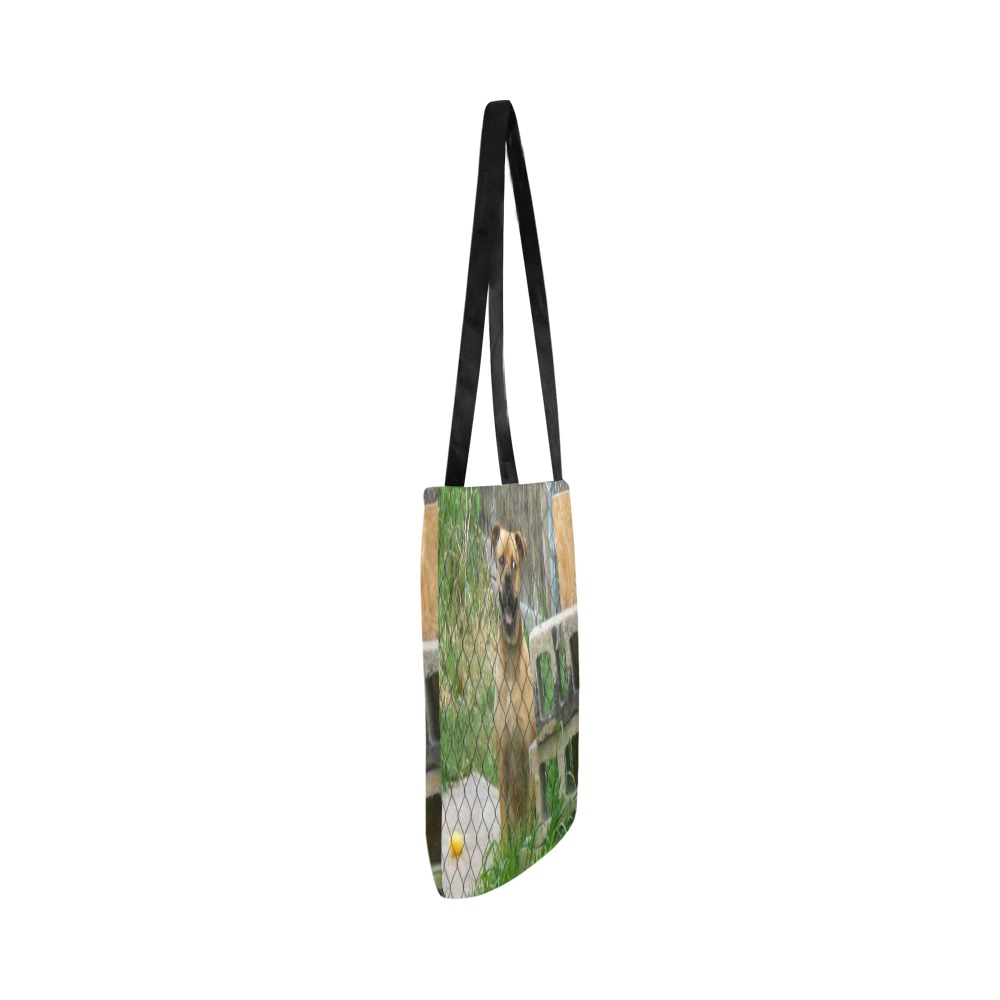 A Smiling Dog Reusable Shopping Bag Model 1660 (Two sides)