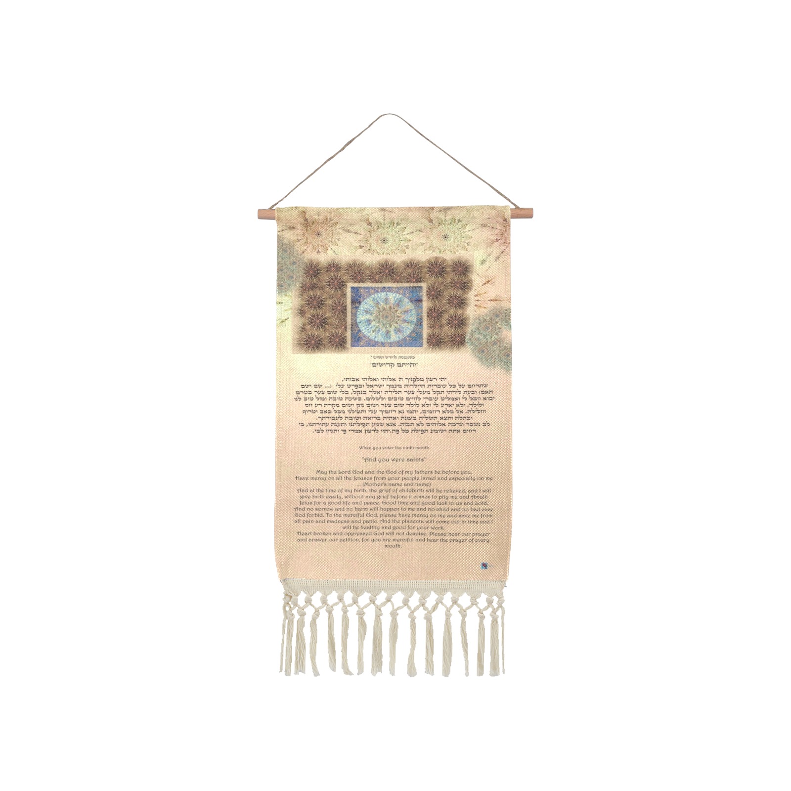 9th month-10x19-2 Linen Hanging Poster