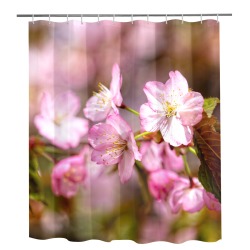 The festival of pink sakura cherry blossoms. Shower Curtain 72"x84"