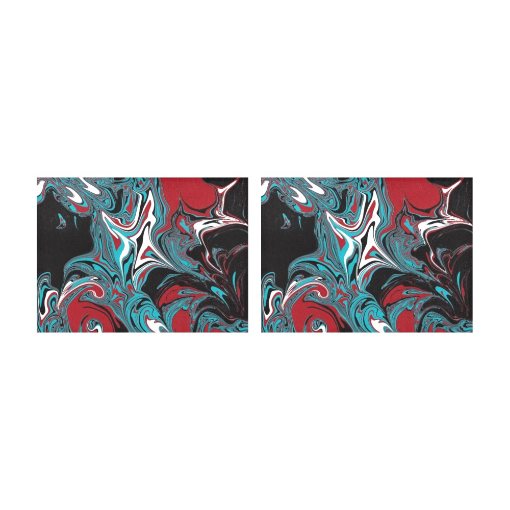 Dark Wave of Colors Placemat 14’’ x 19’’ (Set of 2)
