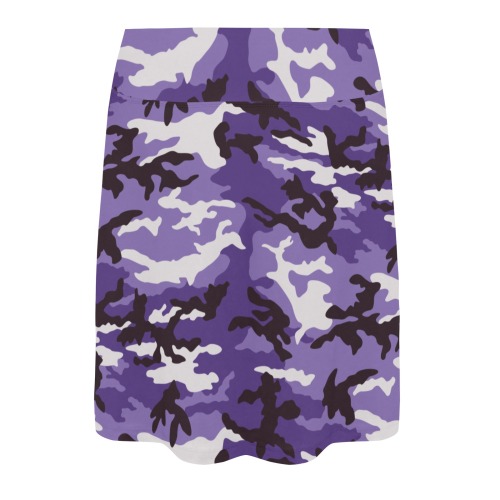 deep-purple-ERDL Women's Athletic Skirt (Model D64)