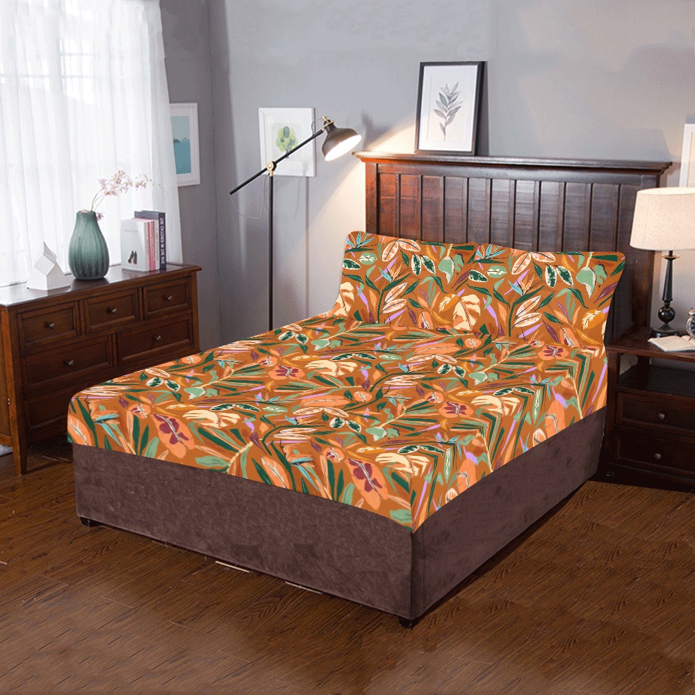 Sunset modern colorful jungle 34R 3-Piece Bedding Set