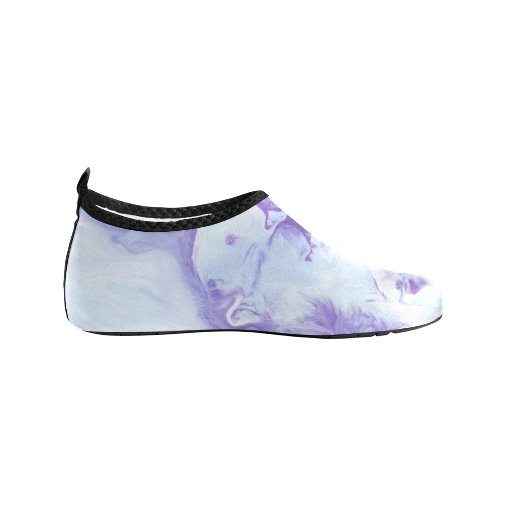 Lavender marbling Women's Slip-On Water Shoes (Model 056)