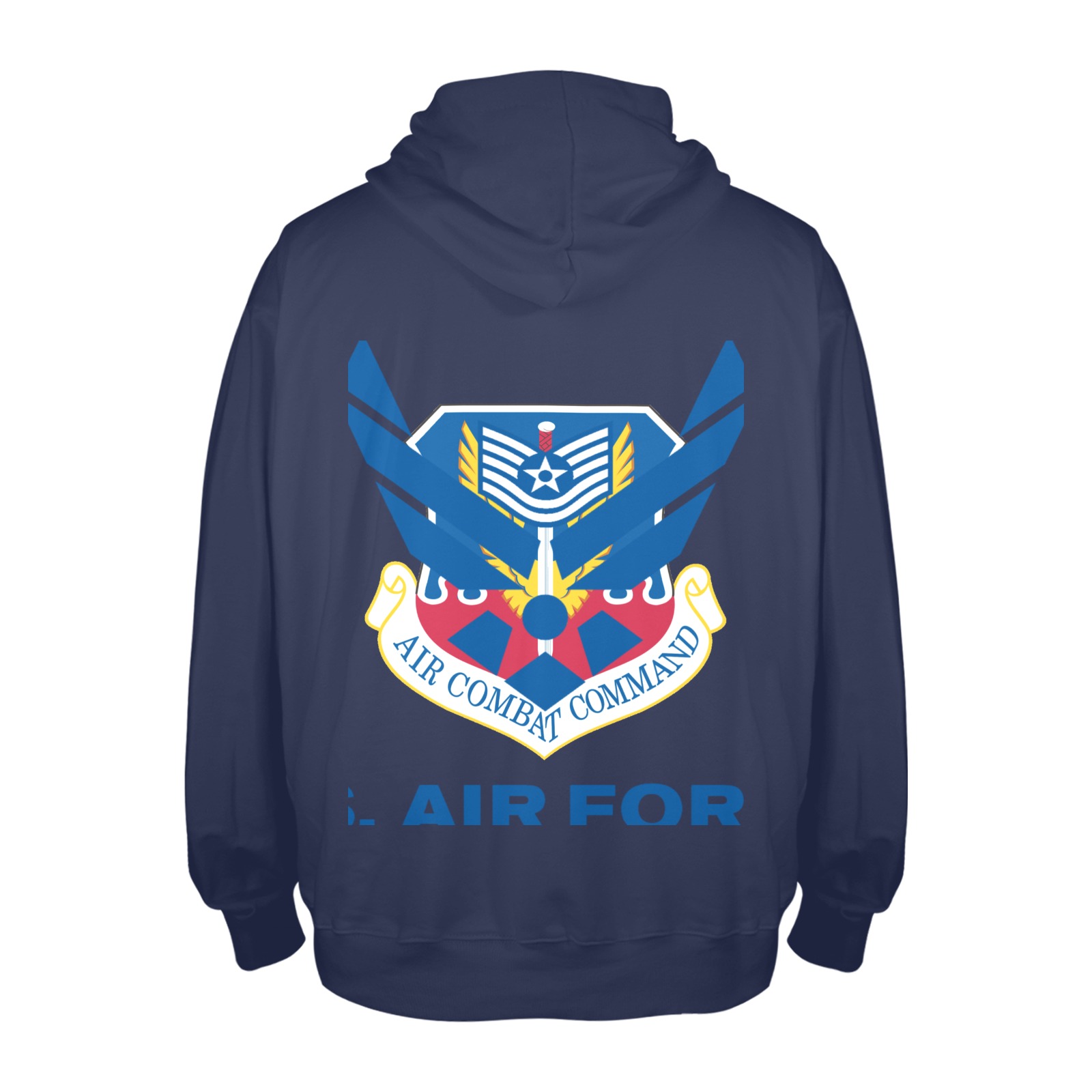 Technical Sergeant Offutt Air Force Base Men's Glow in the Dark Hoodie (Two Sides Printing)