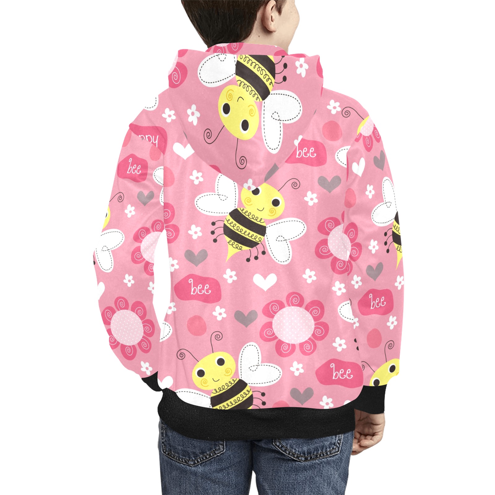 Bumble bee kidshoodie Kids' All Over Print Hoodie (Model H38)