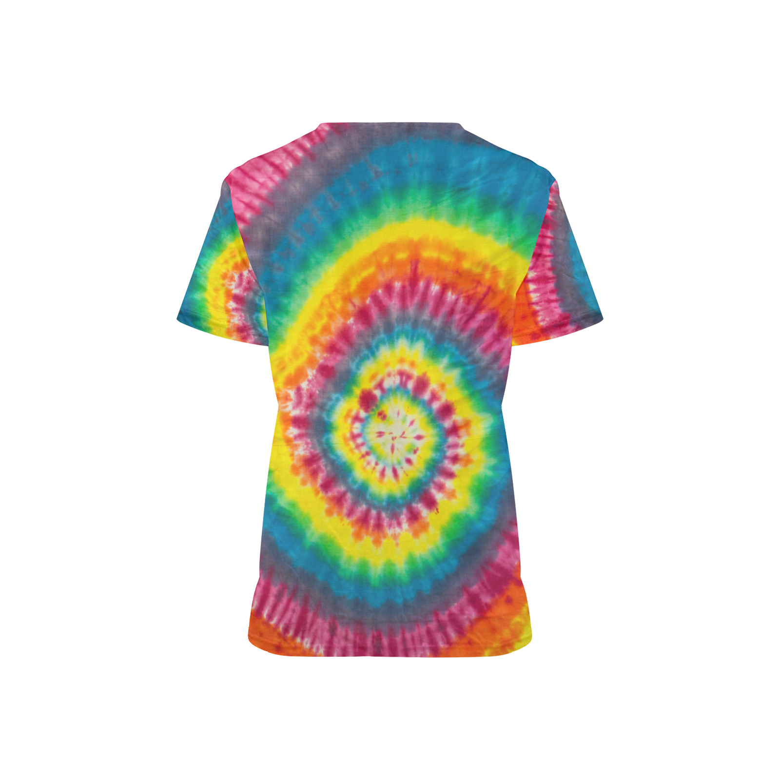 Hippy Tye Dye Rainbow Rainbow Children's Ward All Over Print Scrub Top
