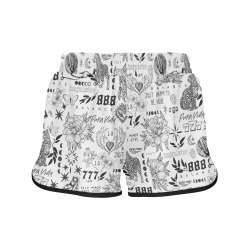 Inspirational tattoo pattern BL 2 Women's Sports Shorts (Model L61)