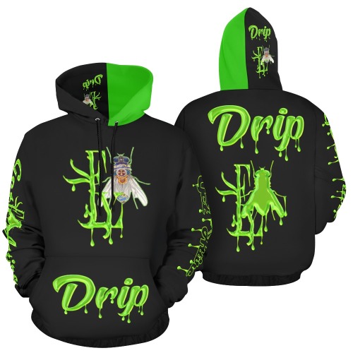 Drip Collectable Fly All Over Print Hoodie for Men (USA Size) (Model H13)