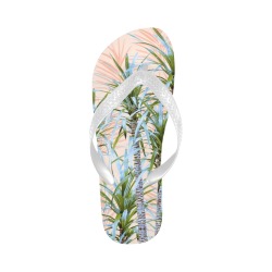 Pastel_palm_trees Flip Flops for Men/Women (Model 040)