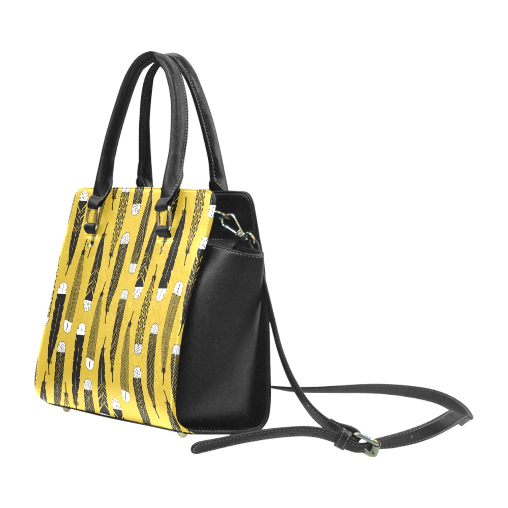 huia (kowhai) TAUIRA Classic Shoulder Handbag (Model 1653)