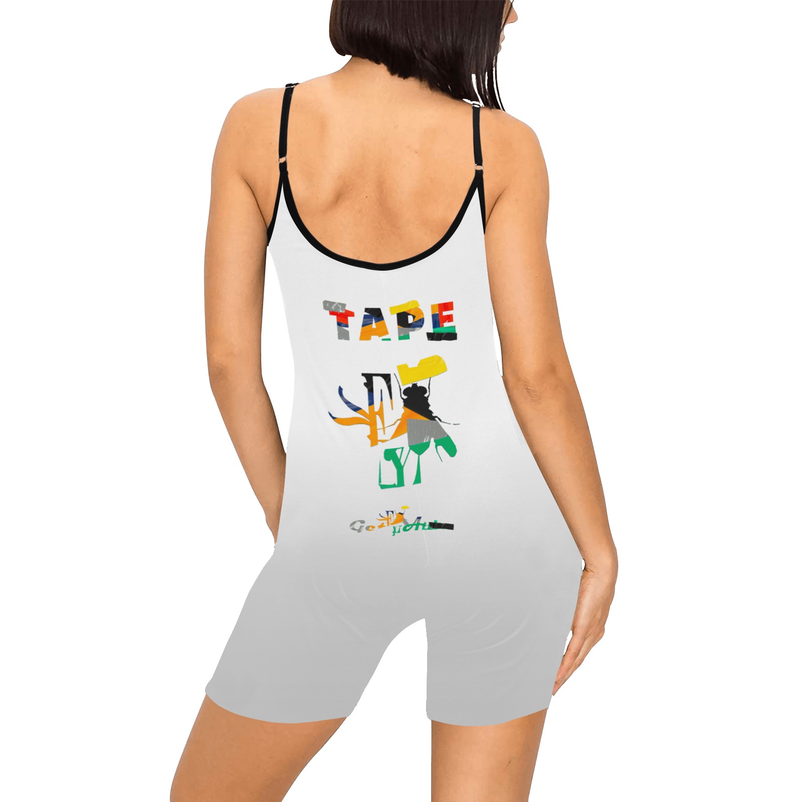 Tape Collectable Fly Women's Short Yoga Bodysuit