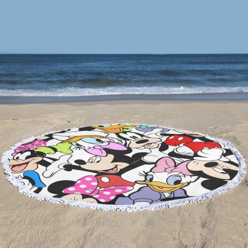 cartoon-5790493 Circular Beach Shawl Towel 59"x 59"