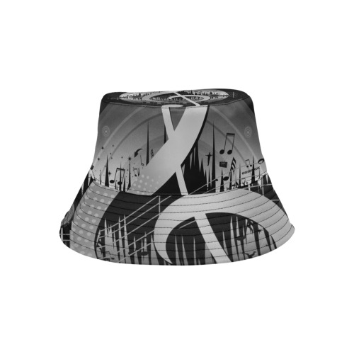 Delightful Tune - Silver Unisex Summer Bucket Hat