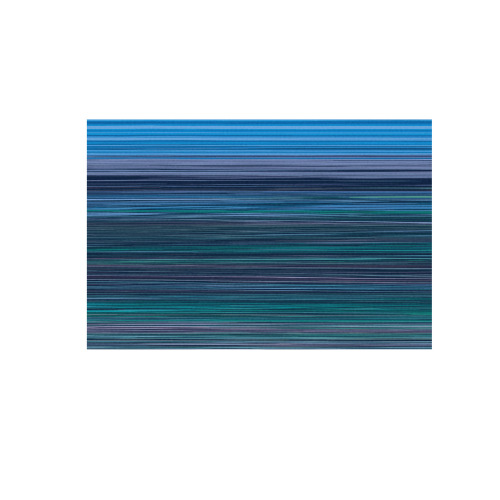 Abstract Blue Horizontal Stripes Frame Canvas Print 48"x32"