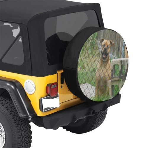 A Smiling Dog 30 Inch Spare Tire Cover