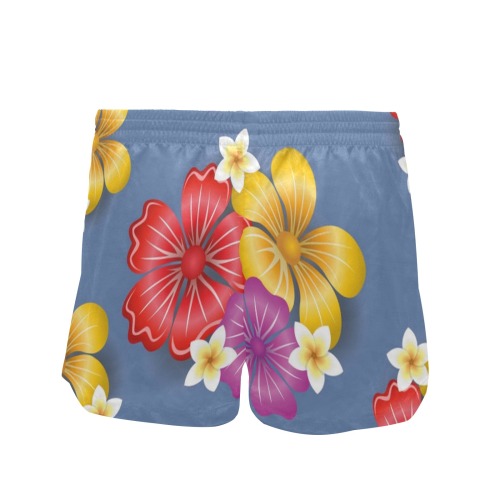 Colorful Tropical Pattern (378) Women's Mid-Length Board Shorts (Model L55)