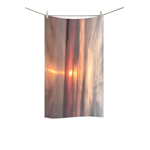 Pink Amber Sunset Collection Custom Towel 16"x28"